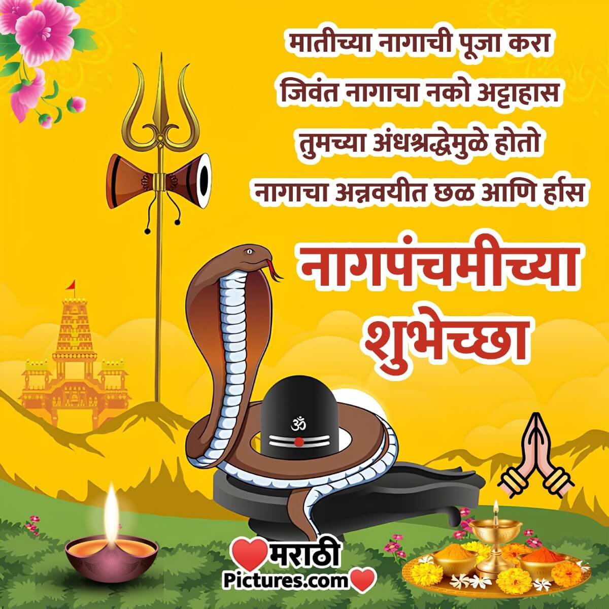 Nag Panchami Marathi Message Image
