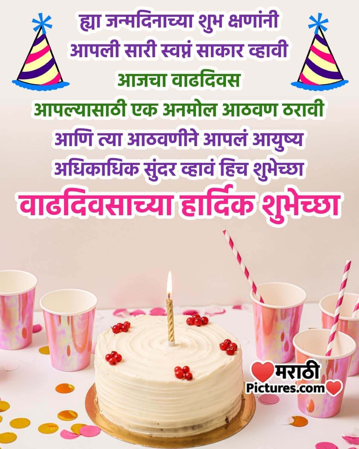 Happy Birthday Wish In Marathi